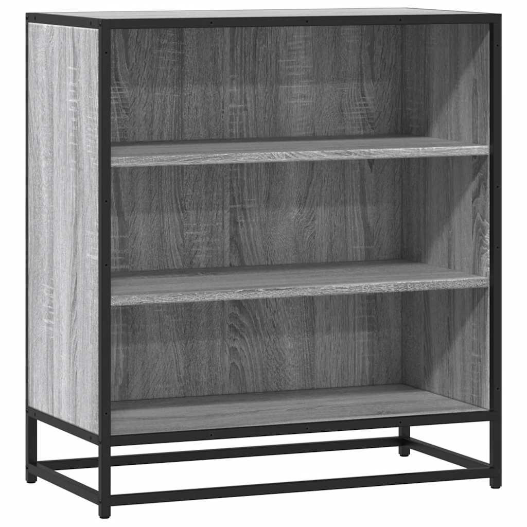Skænk Grå Sonoma 68x35x76 cm Træmateriale og Metal