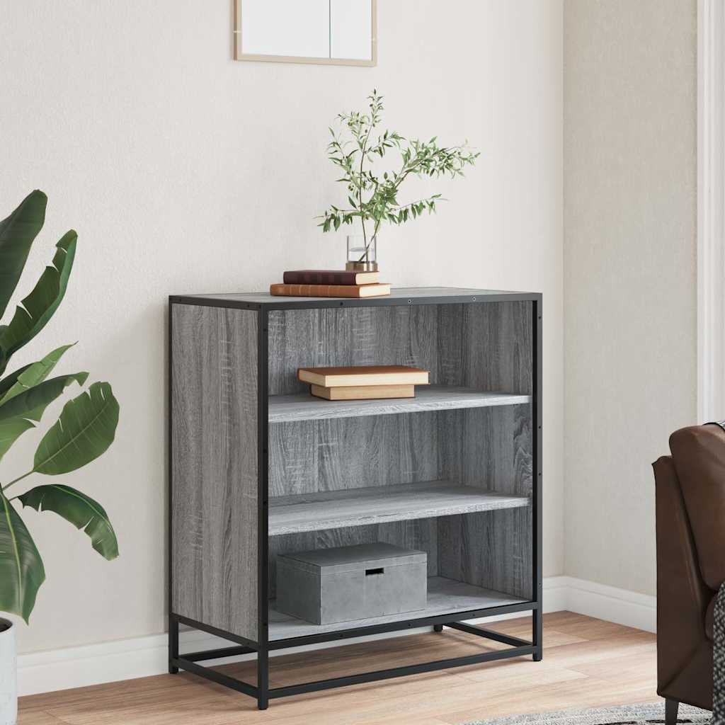 Skænk Grå Sonoma 68x35x76 cm Træmateriale og Metal