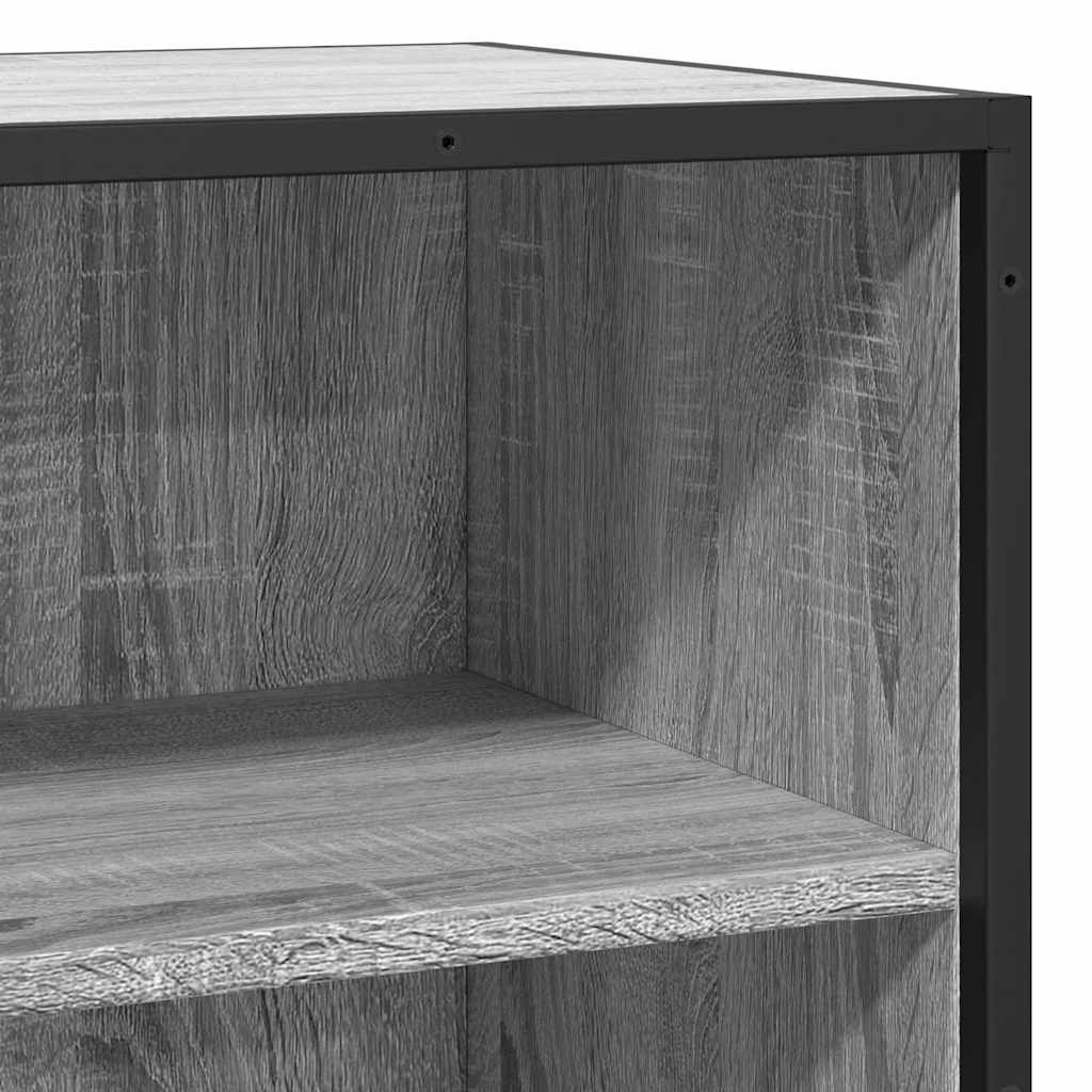Skænk Grå Sonoma 68x35x76 cm Træmateriale og Metal