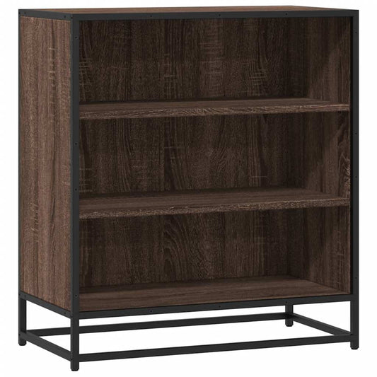 Skænk Brun Eg Look 68x35x76 cm Træmateriale &amp; Metal