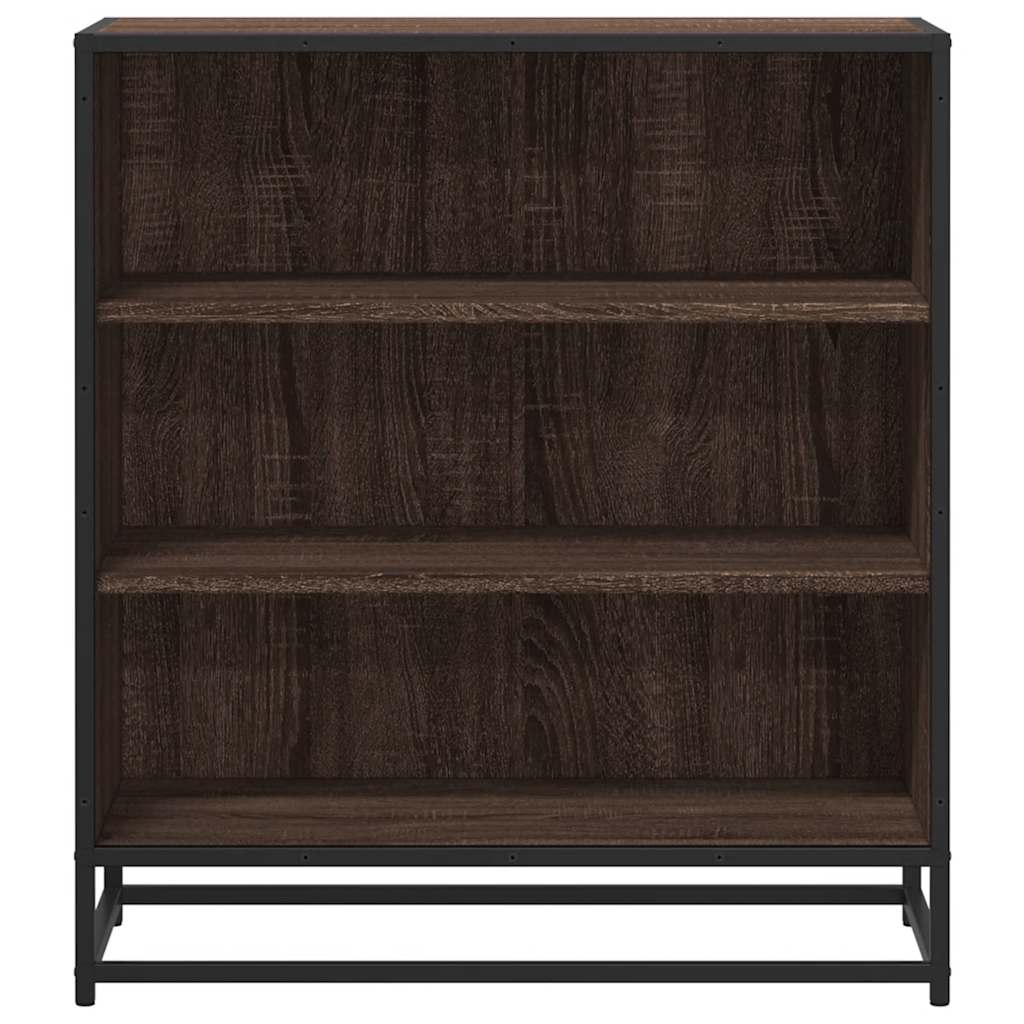 Skænk Brun Eg Look 68x35x76 cm Træmateriale &amp; Metal
