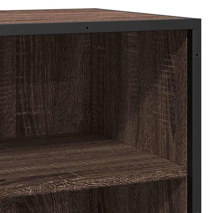 Skænk Brun Eg Look 68x35x76 cm Træmateriale &amp; Metal