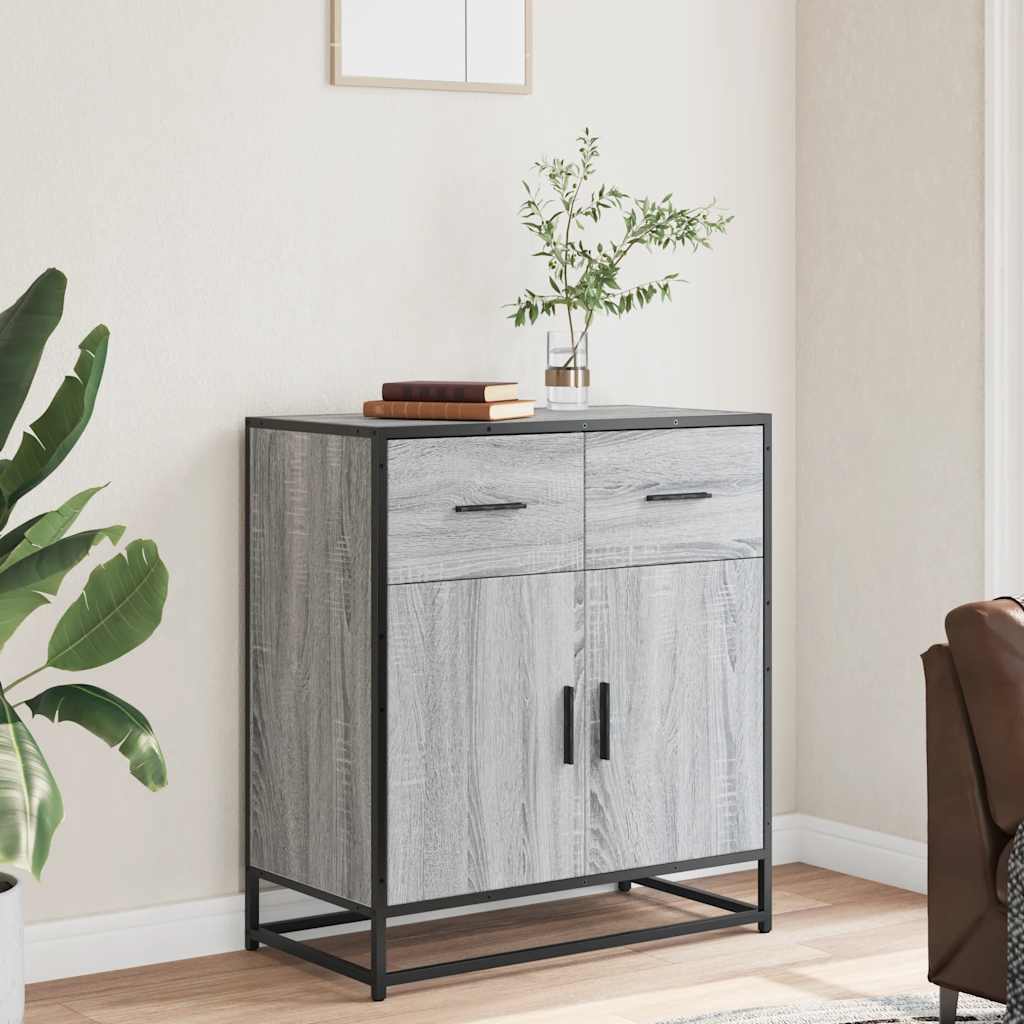 Skænk Grå Sonoma 68x35x76 cm Træmateriale