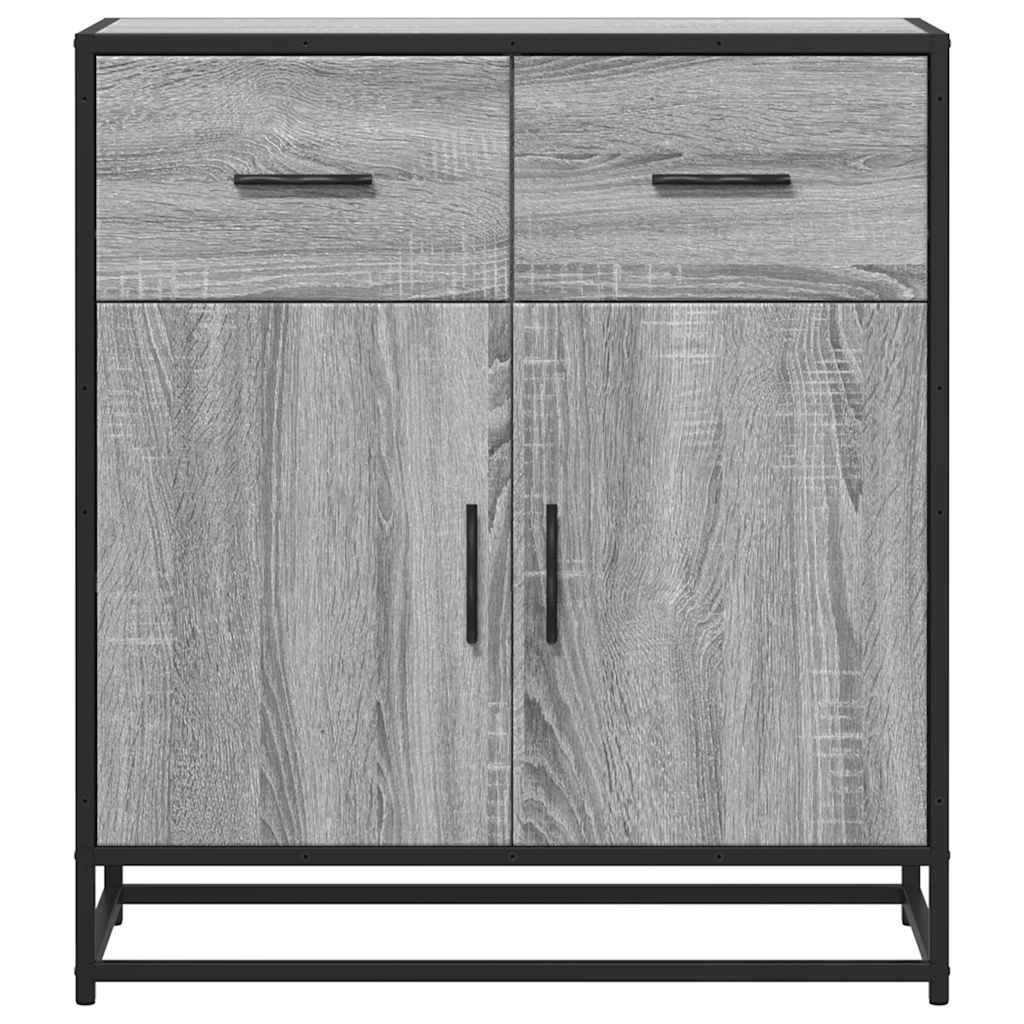 Skænk Grå Sonoma 68x35x76 cm Træmateriale