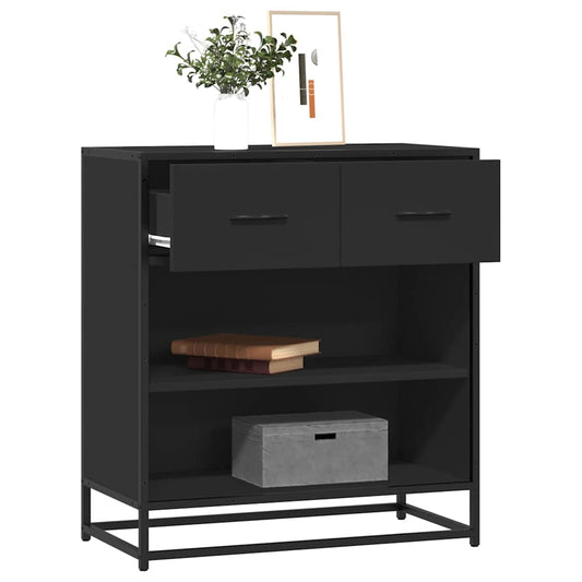 Skænk Sort 68x35x76 cm Træmateriale