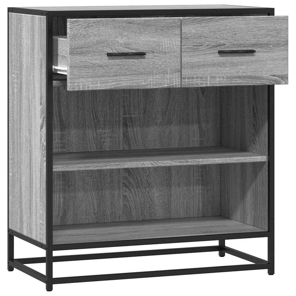 Skænk Grå Sonoma 68x35x76 cm Træmateriale