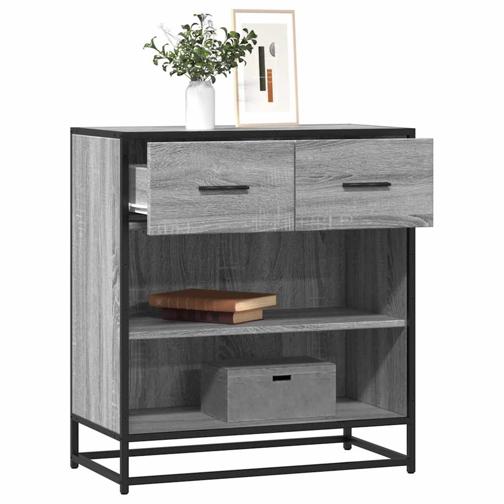Skænk Grå Sonoma 68x35x76 cm Træmateriale