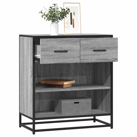 Skænk Grå Sonoma 68x35x76 cm Træmateriale