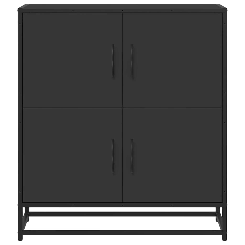 Skænk Sort 68x35x76 cm Træmateriale