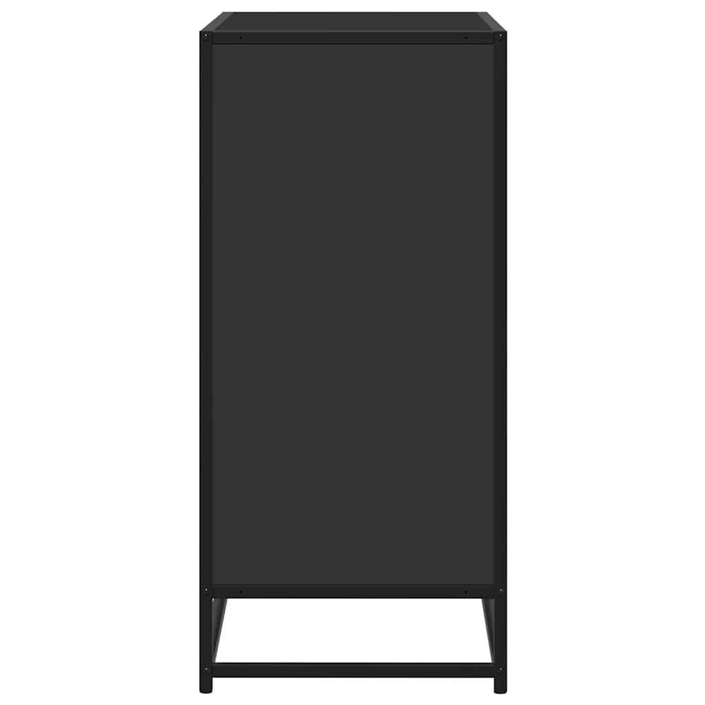 Skænk Sort 68x35x76 cm Træmateriale