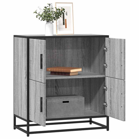 Skænk Grå Sonoma 68x35x76 cm Træmateriale