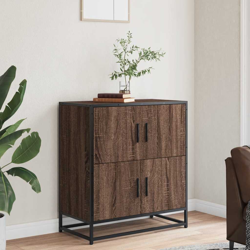 Skænk Brun Eg Look 68x35x76 cm Træmateriale