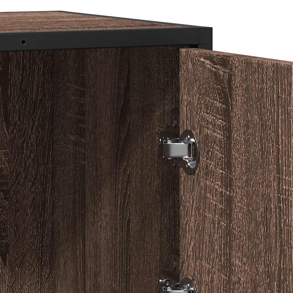 Skænk Brun Eg Look 68x35x76 cm Træmateriale
