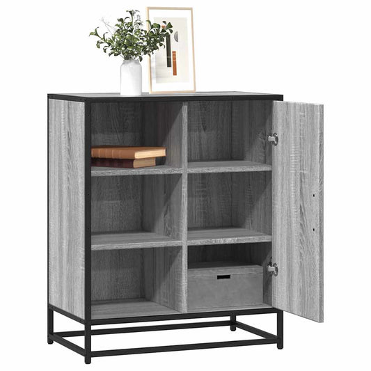 Skænk Grå Sonoma 62x35x76 cm træmateriale