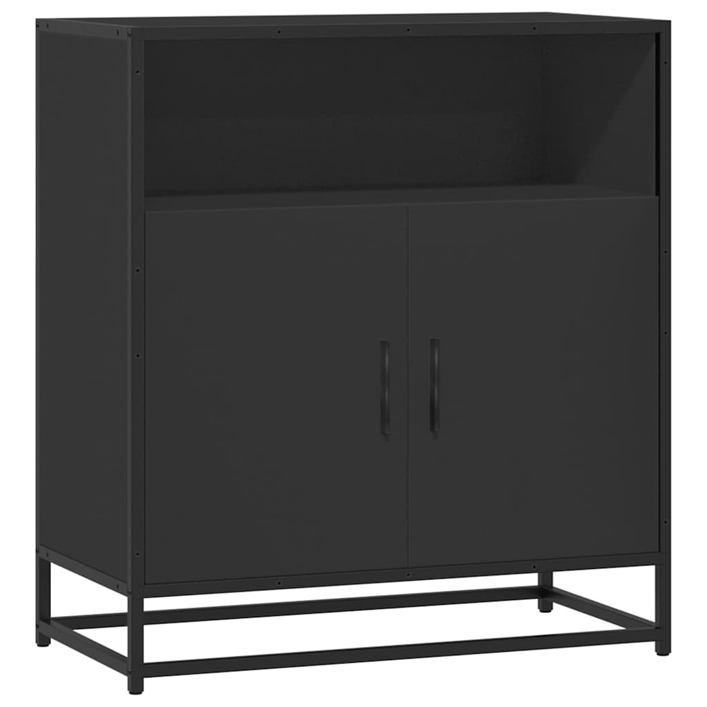 Skænk Sort 68x35x76 cm Træmateriale