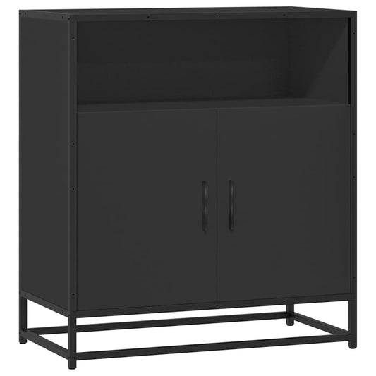 Skænk Sort 68x35x76 cm Træmateriale