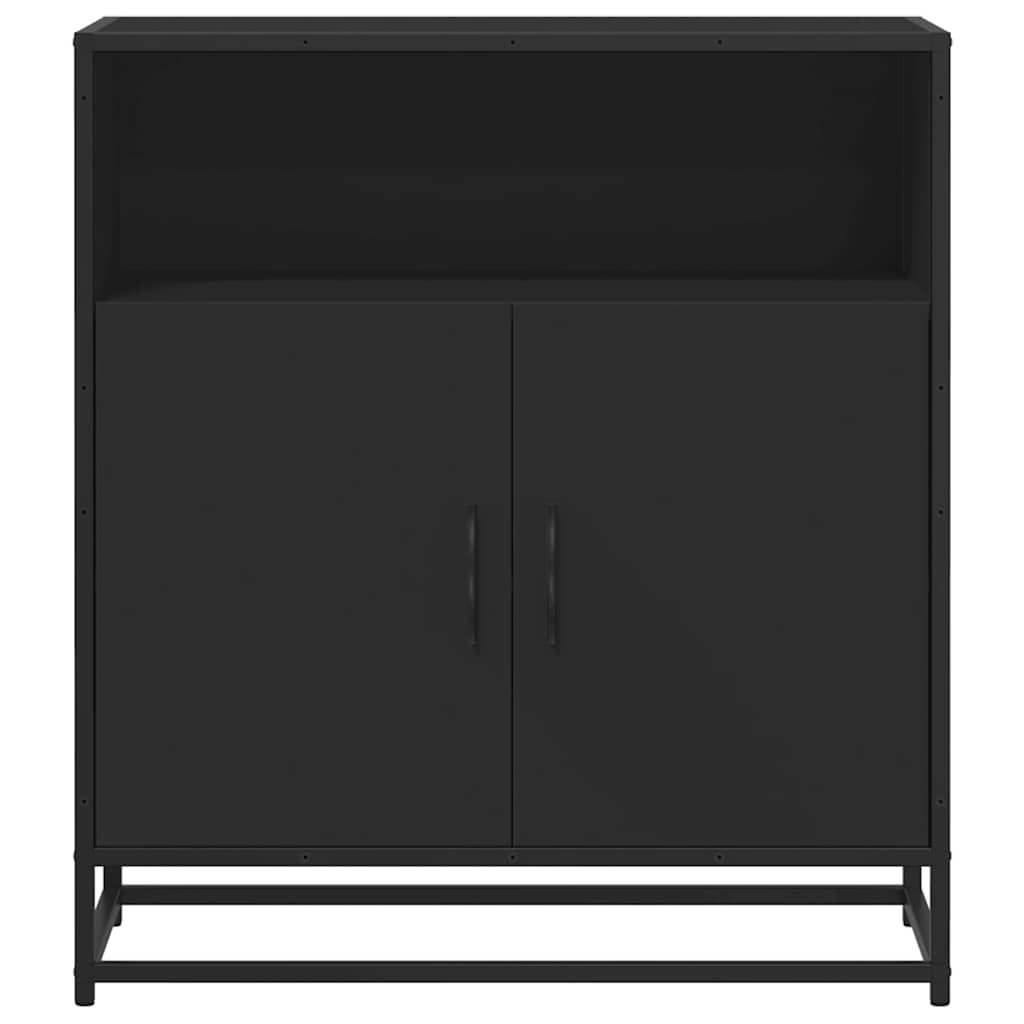 Skænk Sort 68x35x76 cm Træmateriale