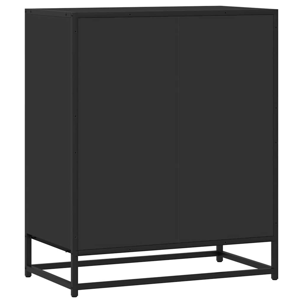 Skænk Sort 68x35x76 cm Træmateriale