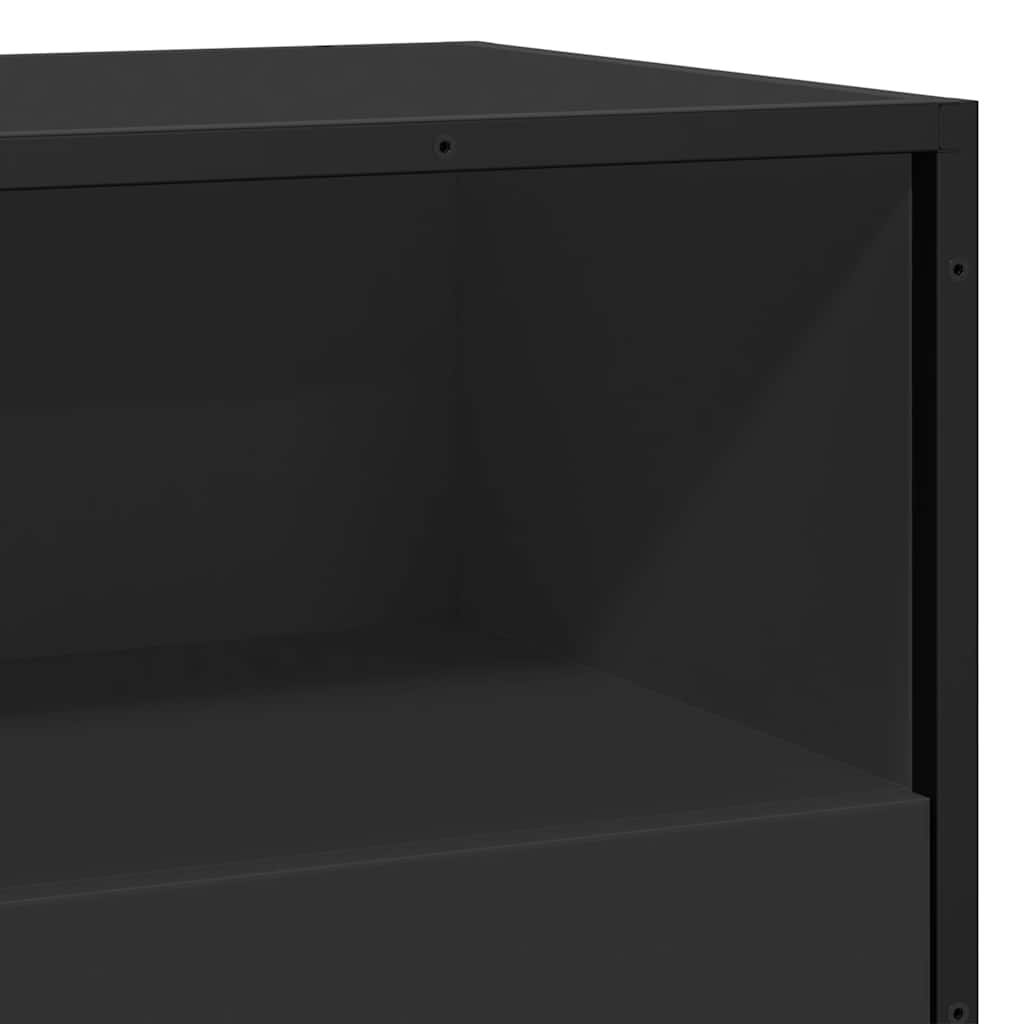 Skænk Sort 68x35x76 cm Træmateriale