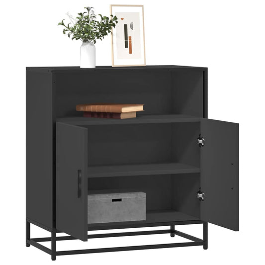 Skænk Sort 68x35x76 cm Træmateriale