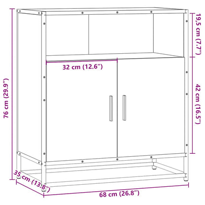 Skænk røget eg 68x35x76 cm træmateriale
