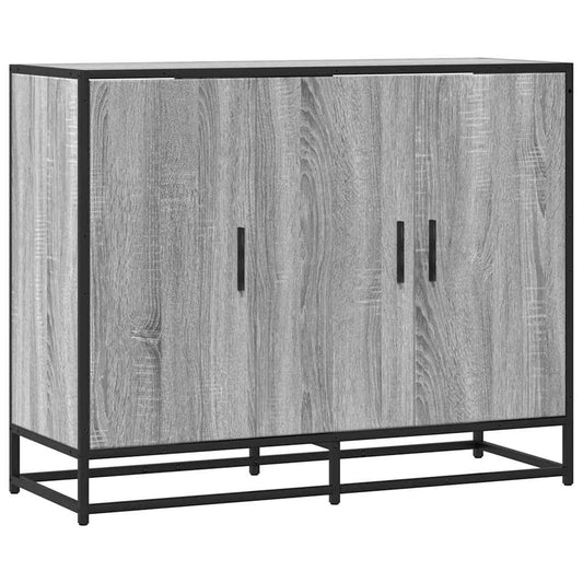 Skænk Grå Sonoma 94x35x76 cm Træmateriale