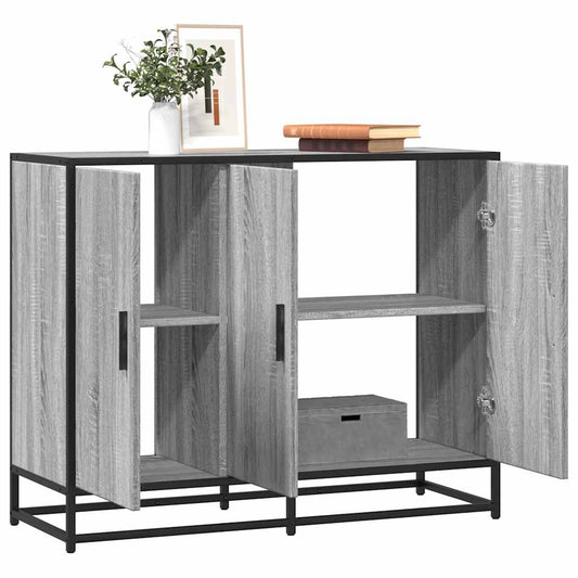 Skænk Grå Sonoma 94x35x76 cm Træmateriale