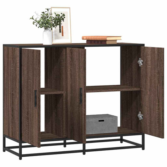 Skænk Brun Eg Look 94x35x76 cm Træmateriale