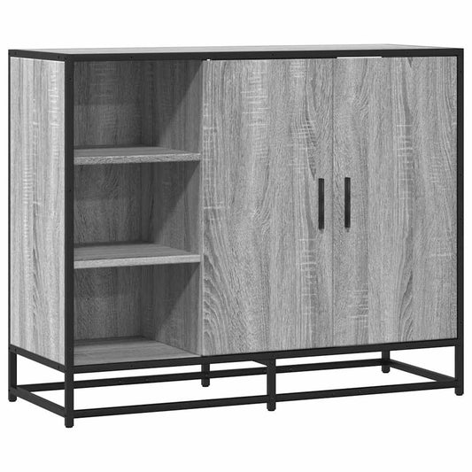 Skænk Grå Sonoma 92x35x76 cm Træmateriale