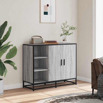 Skænk Grå Sonoma 92x35x76 cm Træmateriale