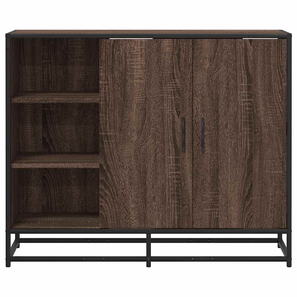 Skænk Brun Eg Look 92x35x76 cm Træmateriale