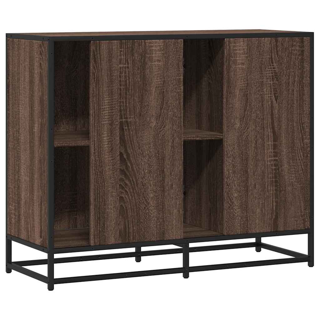 Skænk Brun Eg Look 92x35x76 cm Træmateriale