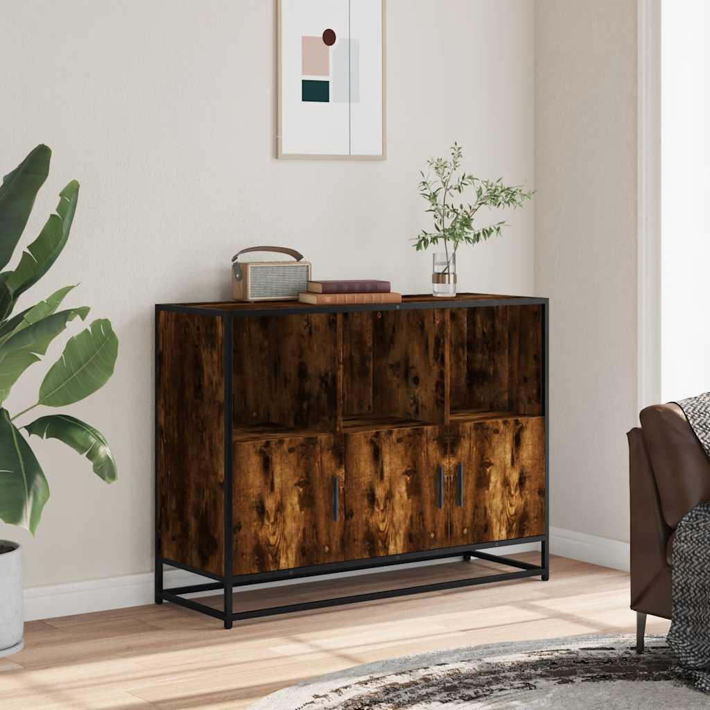 Skænk røget eg 100x35x76 cm træmateriale