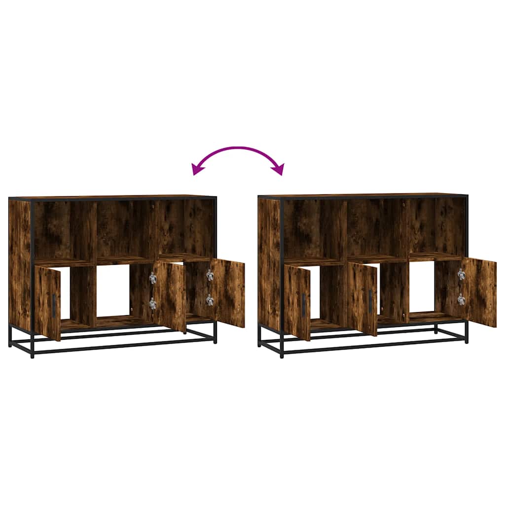 Skænk røget eg 100x35x76 cm træmateriale