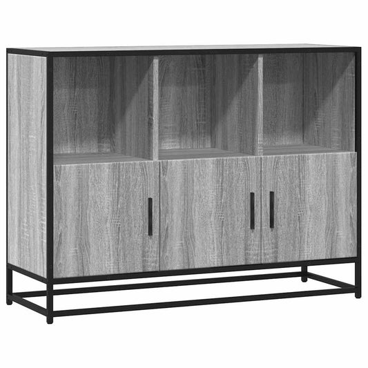 Skænk Grå Sonoma 100x35x76 cm træmateriale