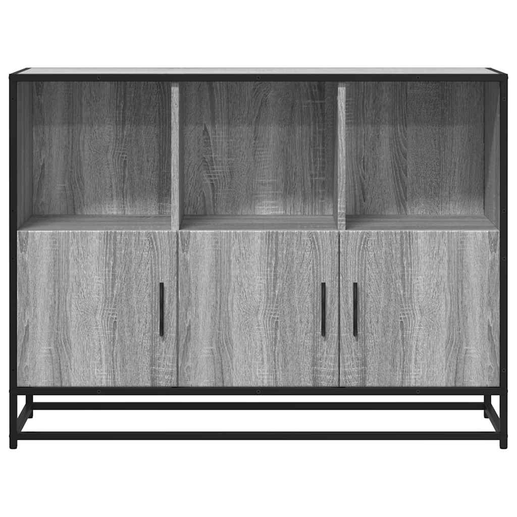 Skænk Grå Sonoma 100x35x76 cm træmateriale