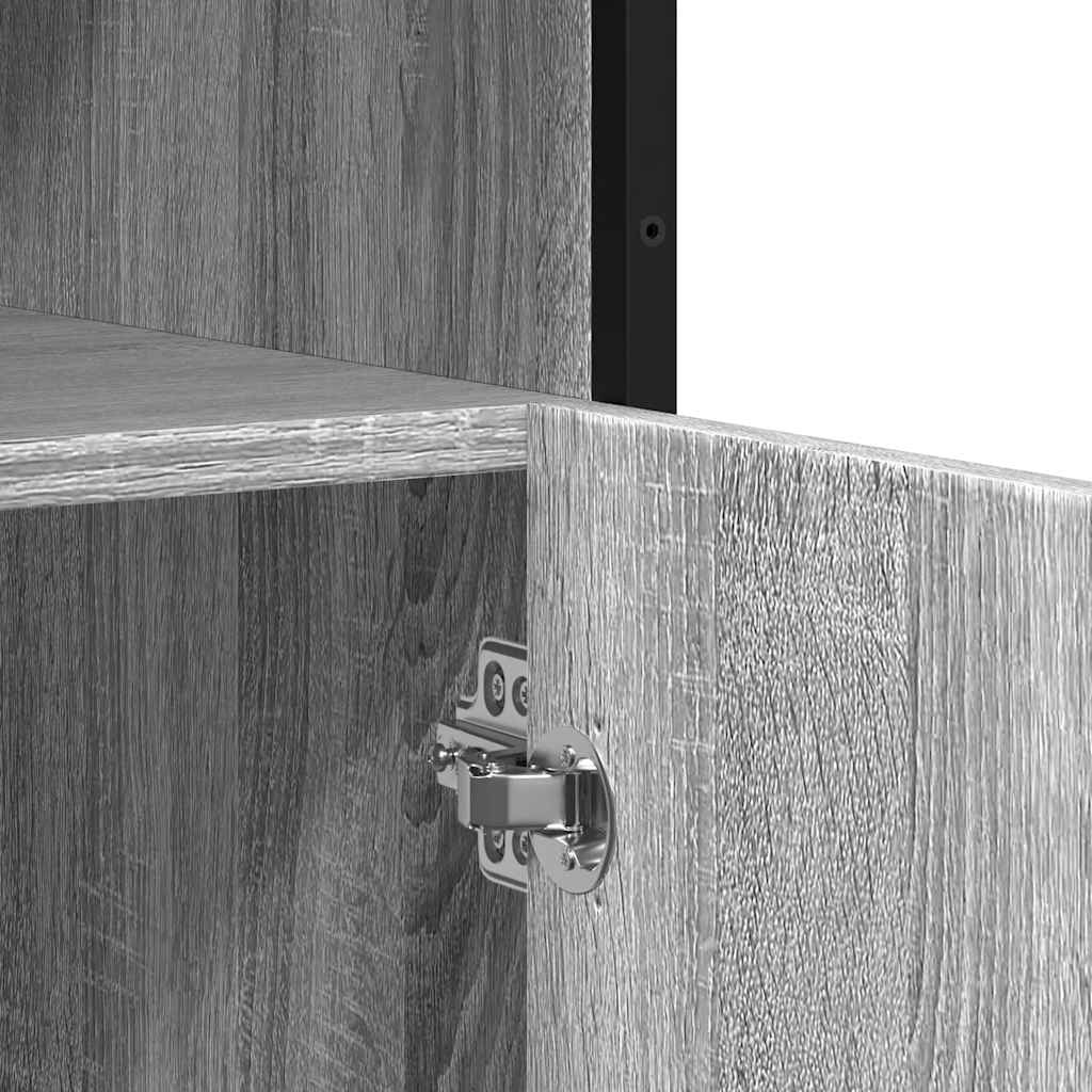 Skænk Grå Sonoma 100x35x76 cm træmateriale