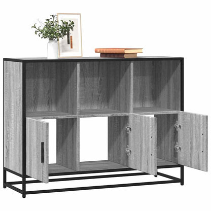 Skænk Grå Sonoma 100x35x76 cm træmateriale