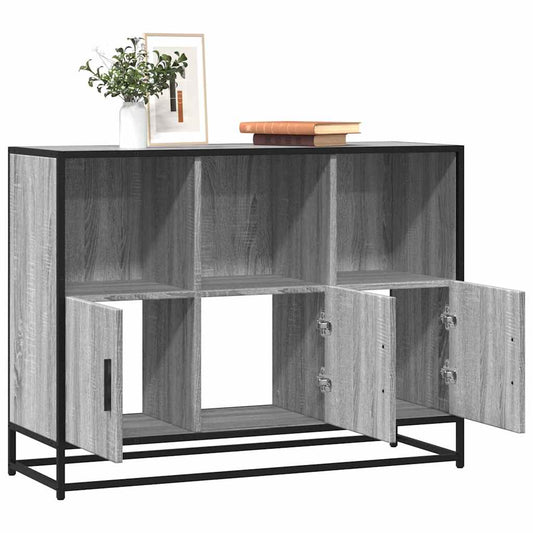 Skænk Grå Sonoma 100x35x76 cm træmateriale