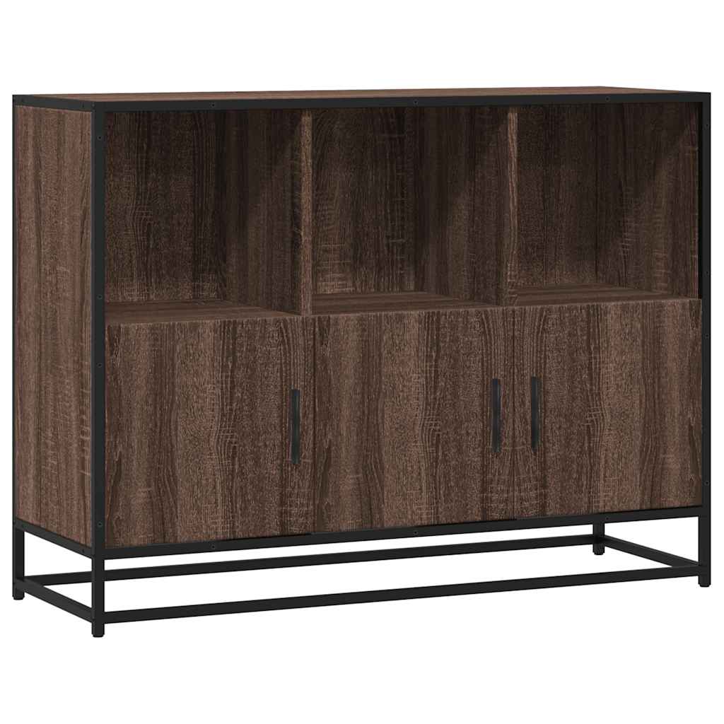 Skænk Brun Eg Look 100x35x76 cm Træmateriale