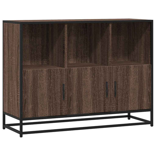 Skænk Brun Eg Look 100x35x76 cm Træmateriale