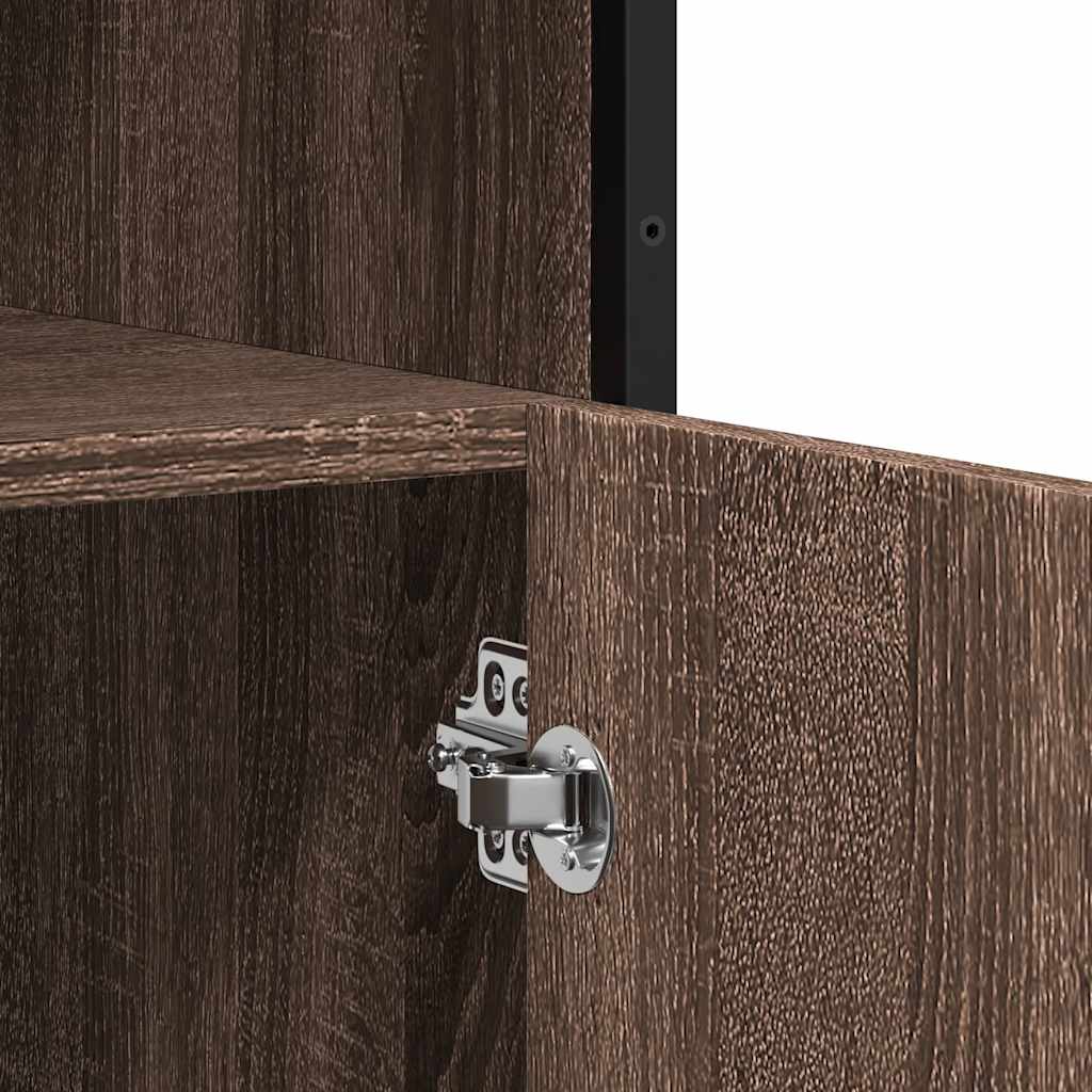 Skænk Brun Eg Look 100x35x76 cm Træmateriale