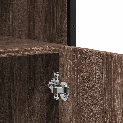 Skænk Brun Eg Look 100x35x76 cm Træmateriale