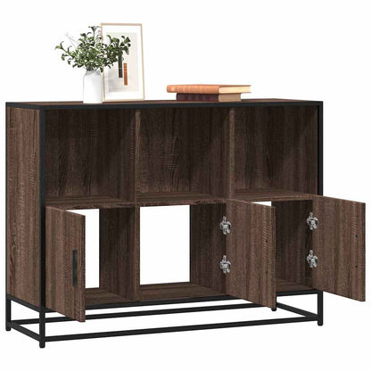 Skænk Brun Eg Look 100x35x76 cm Træmateriale