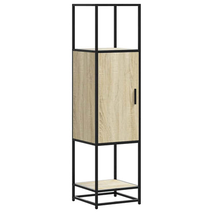 Highboard Sonoma-Eiche 35,5x35x139 cm Holzwerkstoff Metall