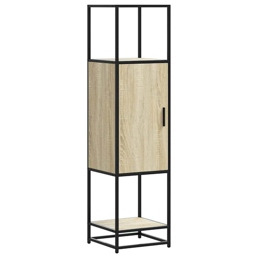 Highboard Sonoma Eg 35,5x35x139 cm Træ Materiale Metal
