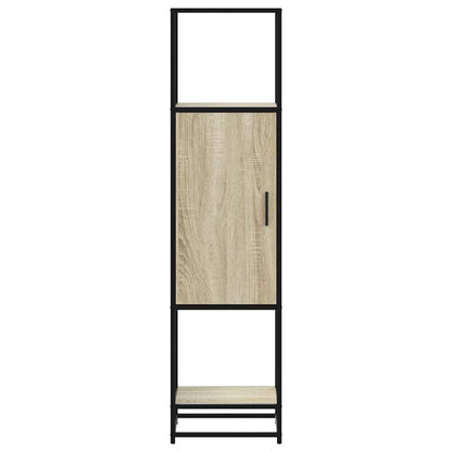 Highboard Sonoma-Eiche 35,5x35x139 cm Holzwerkstoff Metall