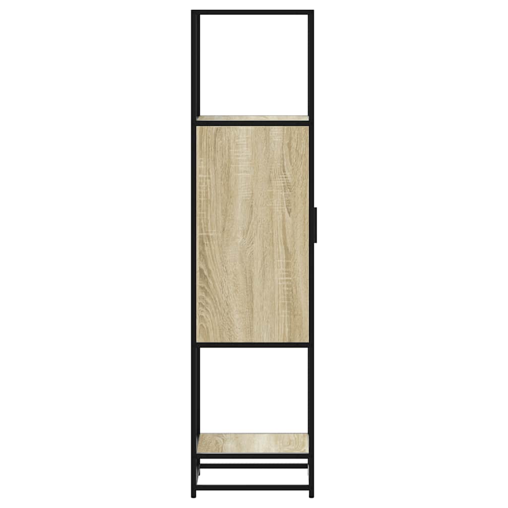 Highboard Sonoma-Eiche 35,5x35x139 cm Holzwerkstoff Metall