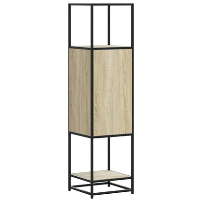 Highboard Sonoma-Eiche 35,5x35x139 cm Holzwerkstoff Metall