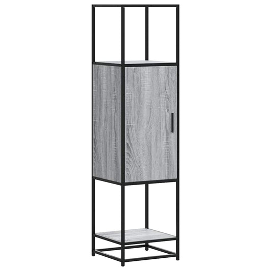 Highboard Grå Sonoma 35,5x35x139 cm træmateriale og metal